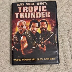 Tropic Thunder DVD Movie Case - Red & Black Artwork